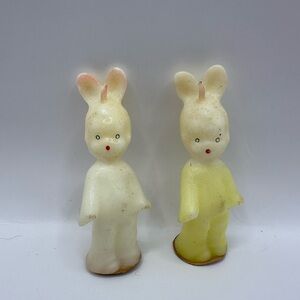 Vintage Gurley Easter bunny candles